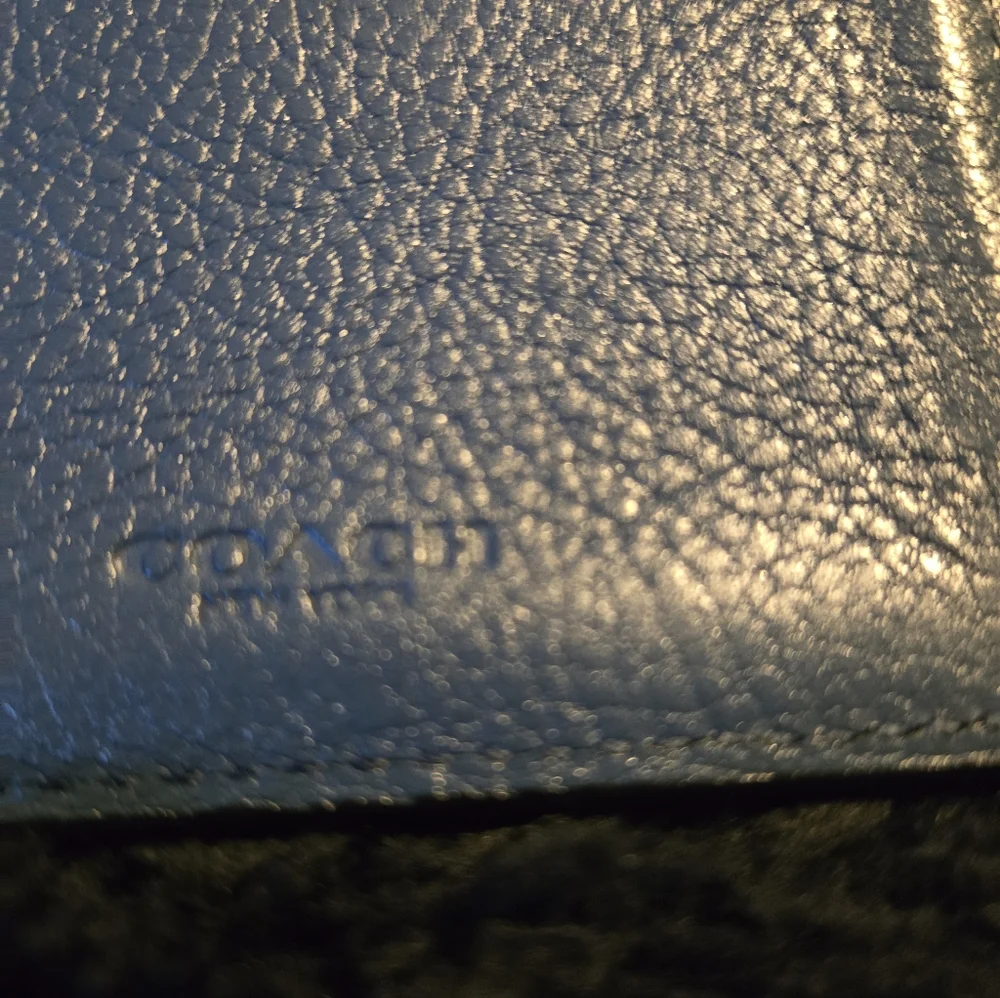 Coach Blue Leather Men's Wallet